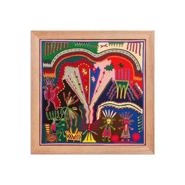Huichol Yarn Painting Print • L - 372 - Huichol Arts