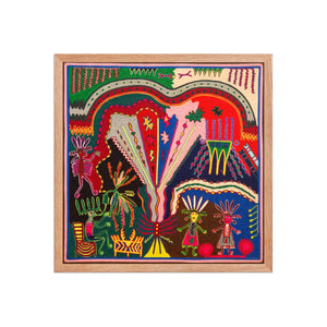 Huichol Yarn Painting Print • L - 372 - Huichol Arts