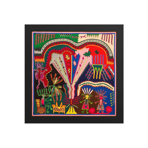 Huichol Yarn Painting Print • L - 372 - Huichol Arts