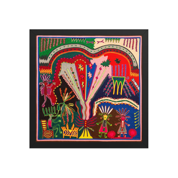 Huichol Yarn Painting Print • L - 372 - Huichol Arts