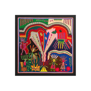 Huichol Yarn Painting Print • L - 372 - Huichol Arts