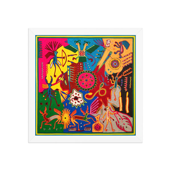Huichol Yarn Painting Print • L - 373 - Huichol Arts