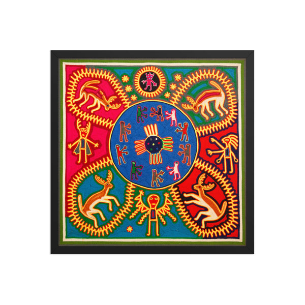 Huichol Yarn Painting Print • L - 374 - Huichol Arts