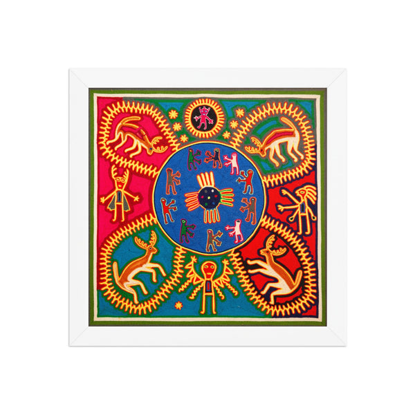 Huichol Yarn Painting Print • L - 374 - Huichol Arts