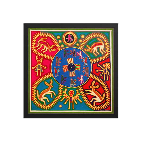Huichol Yarn Painting Print • L - 374 - Huichol Arts