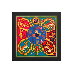 Huichol Yarn Painting Print • L - 374 - Huichol Arts