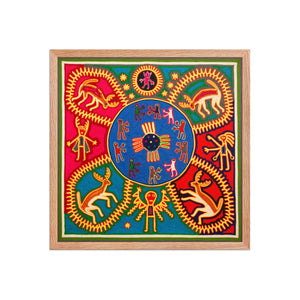Huichol Yarn Painting Print • L - 374 - Huichol Arts