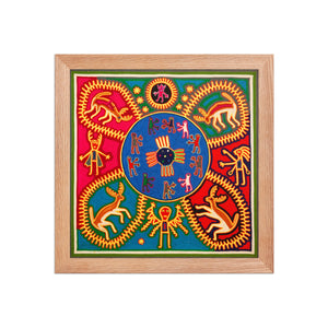 Huichol Yarn Painting Print • L - 374 - Huichol Arts