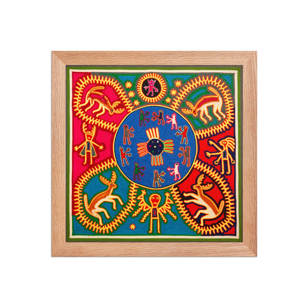 Huichol Yarn Painting Print • L - 374 - Huichol Arts