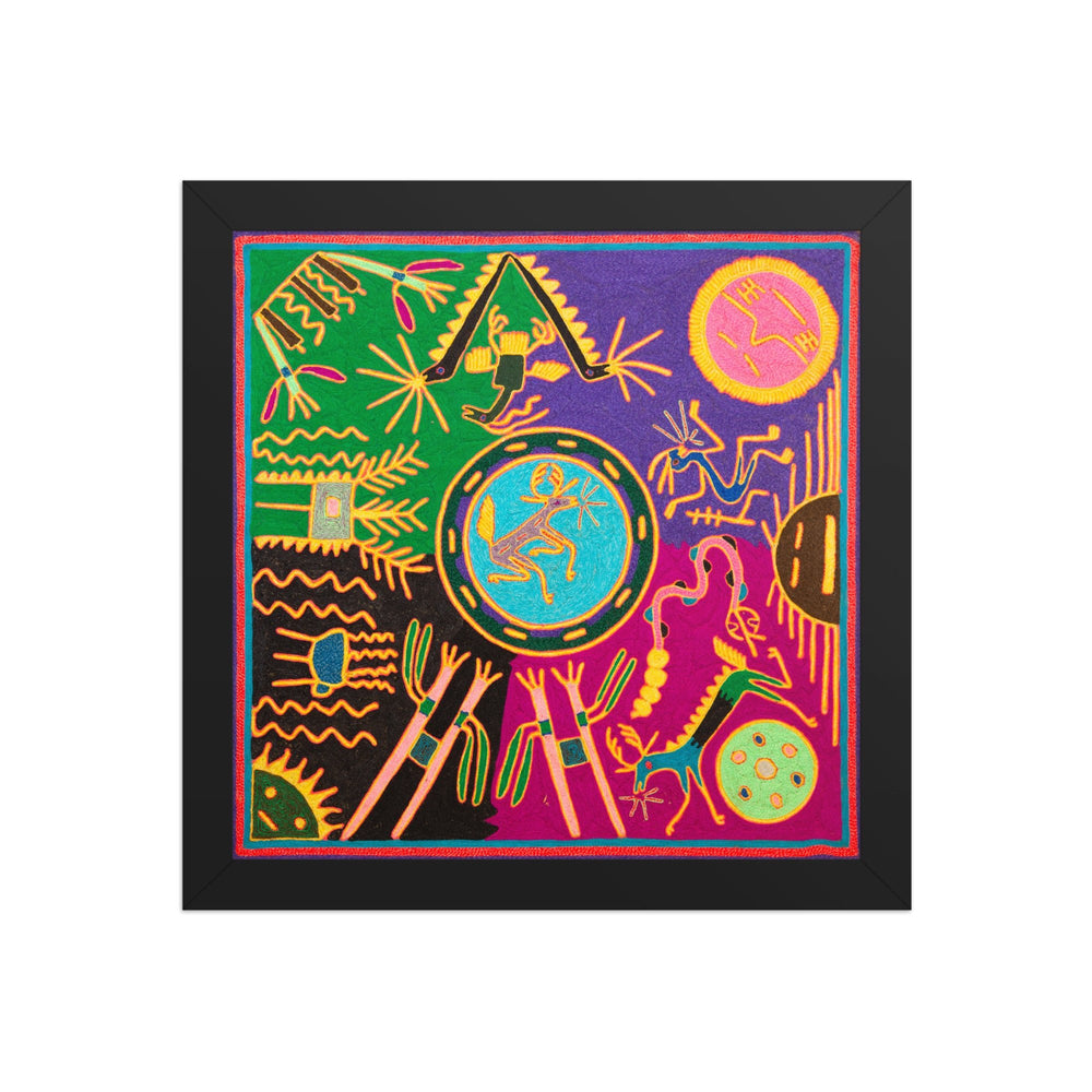 Huichol Yarn Painting Print • L - 375 - Huichol Arts