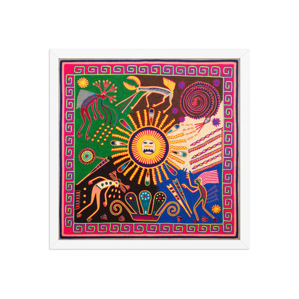 Huichol Yarn Painting Print • L - 376 - Huichol Arts