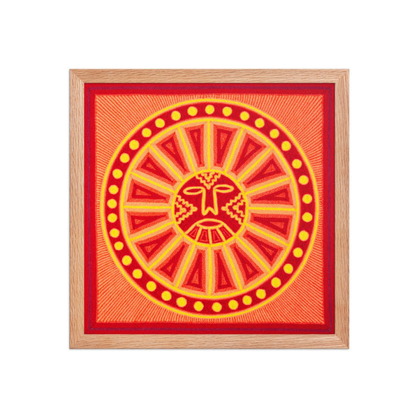 Huichol Yarn Painting Print • M - 02 - Huichol Arts
