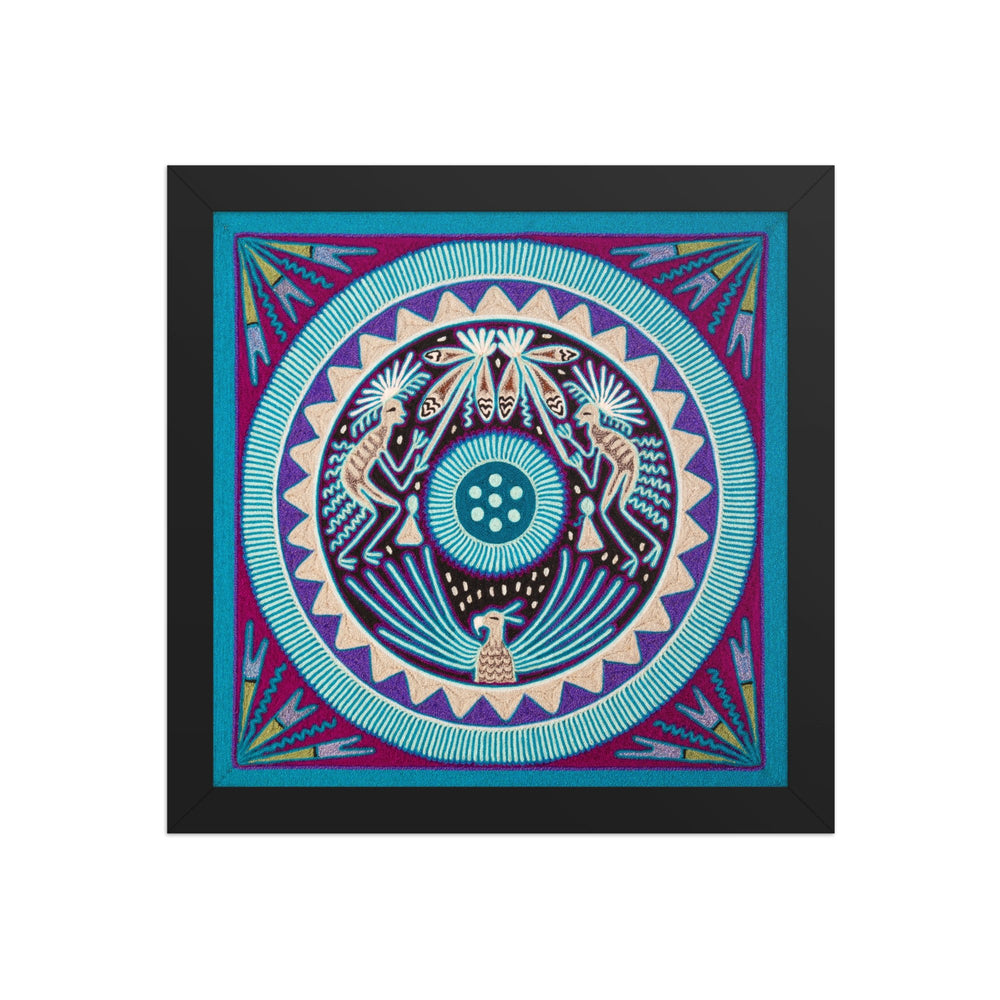 Huichol Yarn Painting Print • M - 03 - Huichol Arts