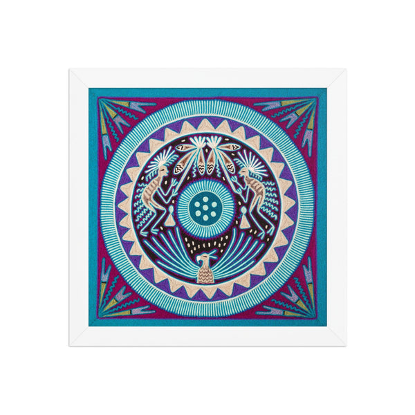 Huichol Yarn Painting Print • M - 03 - Huichol Arts