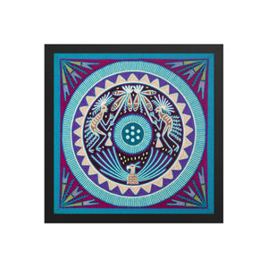 Huichol Yarn Painting Print • M - 03 - Huichol Arts