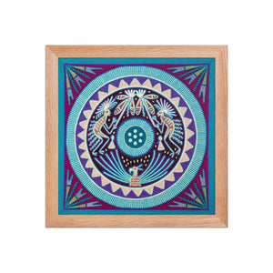Huichol Yarn Painting Print • M - 03 - Huichol Arts