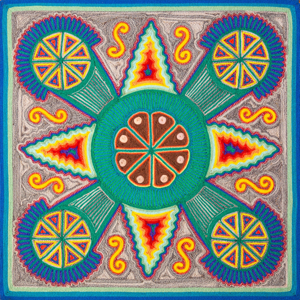 Huichol Yarn Painting Print • M - 04 - Huichol Arts