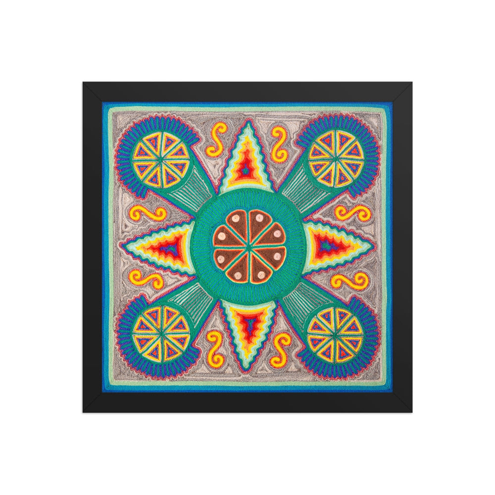 Huichol Yarn Painting Print • M - 04 - Huichol Arts