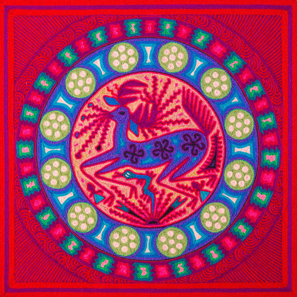 Huichol Yarn Painting Print • M - 05 - Huichol Arts