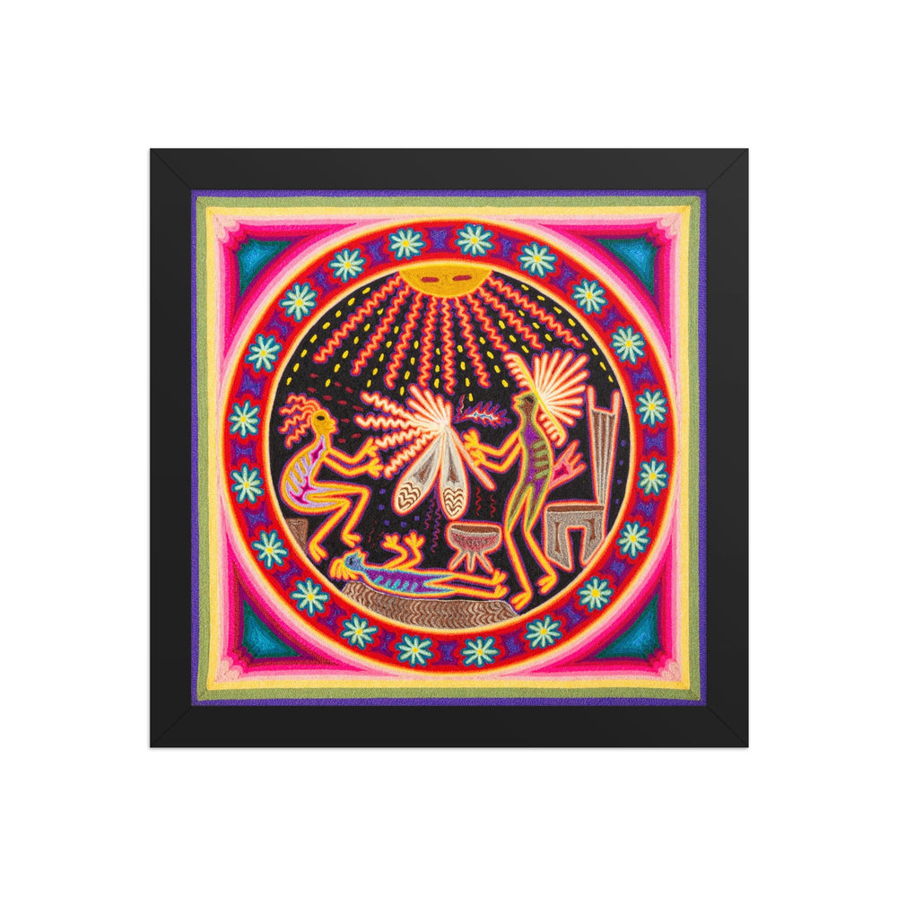 Huichol Yarn Painting Print • M - 07 - Huichol Arts