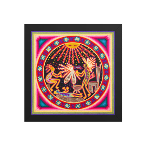 Huichol Yarn Painting Print • M - 07 - Huichol Arts