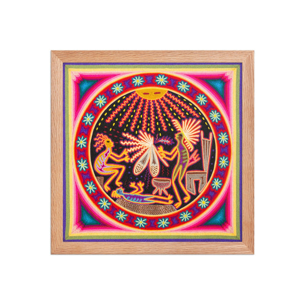 Huichol Yarn Painting Print • M - 07 - Huichol Arts