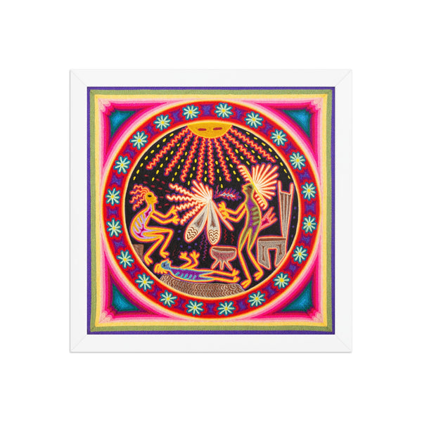 Huichol Yarn Painting Print • M - 07 - Huichol Arts