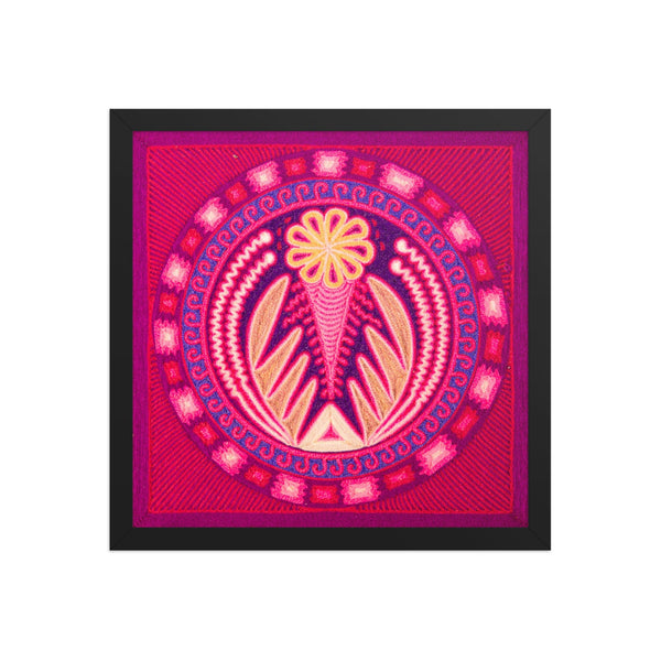 Huichol Yarn Painting Print • M - 08 - Huichol Arts