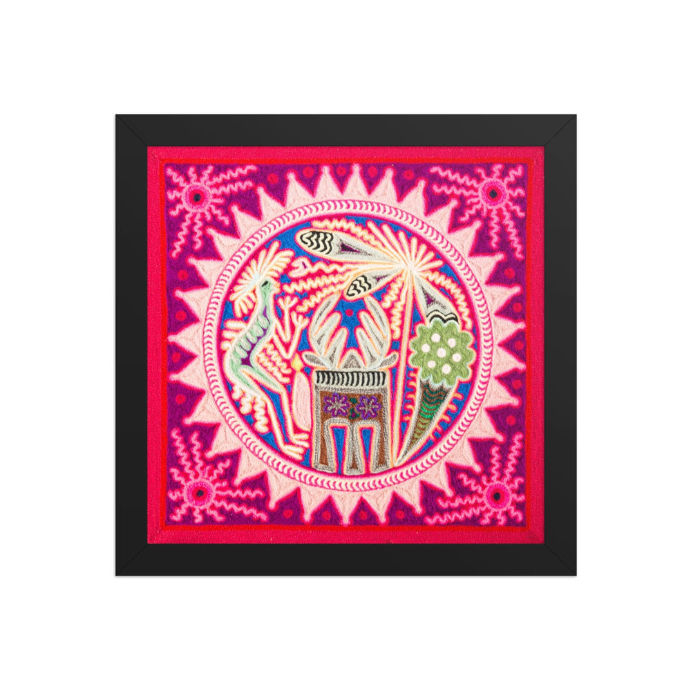 Huichol Yarn Painting Print • M - 09 - Huichol Arts