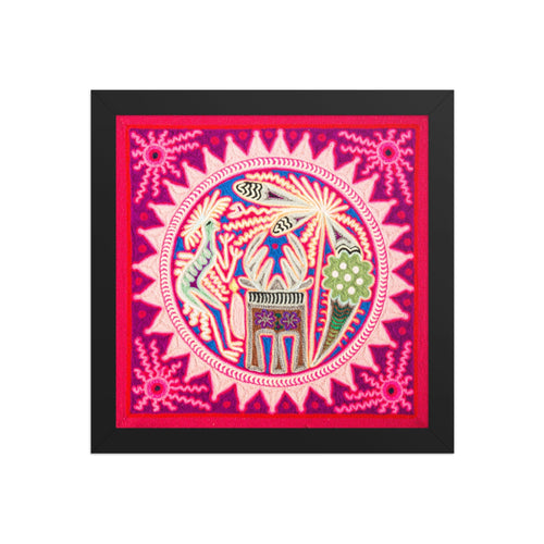 Huichol Yarn Painting Print • M - 09 - Huichol Arts