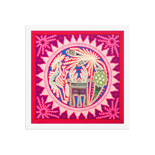 Huichol Yarn Painting Print • M - 09 - Huichol Arts