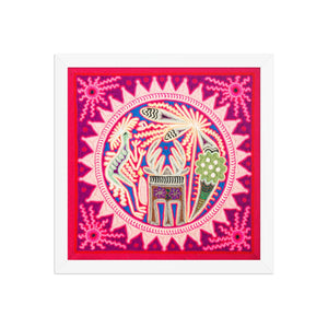 Huichol Yarn Painting Print • M - 09 - Huichol Arts