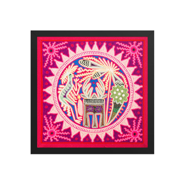 Huichol Yarn Painting Print • M - 09 - Huichol Arts