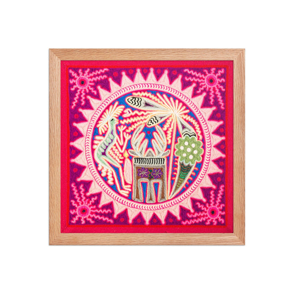 Huichol Yarn Painting Print • M - 09 - Huichol Arts