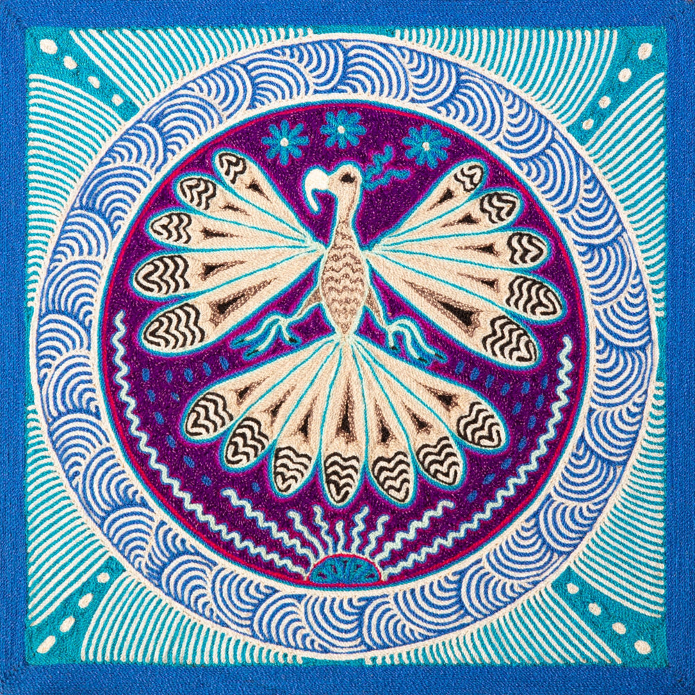 Huichol Yarn Painting Print • M - 10 - Huichol Arts