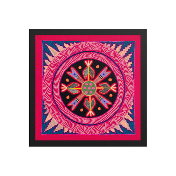Huichol Yarn Painting Print • M - 11 - Huichol Arts