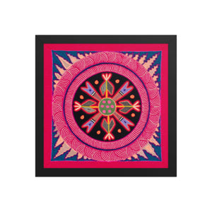 Huichol Yarn Painting Print • M - 11 - Huichol Arts