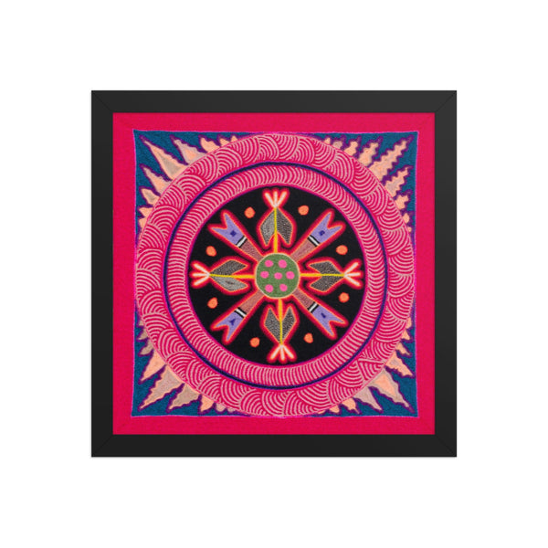 Huichol Yarn Painting Print • M - 11 - Huichol Arts