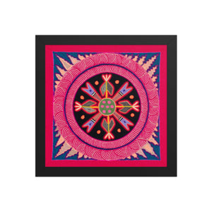 Huichol Yarn Painting Print • M - 11 - Huichol Arts
