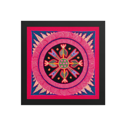 Huichol Yarn Painting Print • M - 11 - Huichol Arts