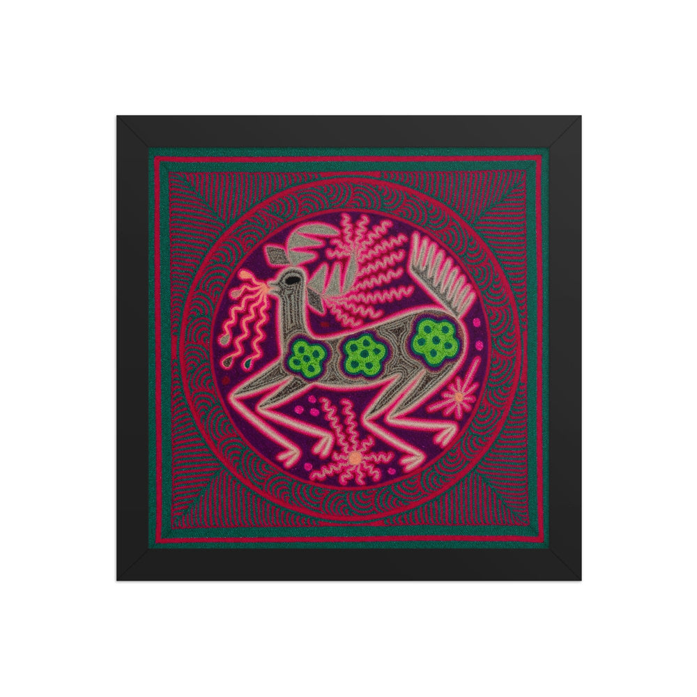 Huichol Yarn Painting Print • M - 12 - Huichol Arts