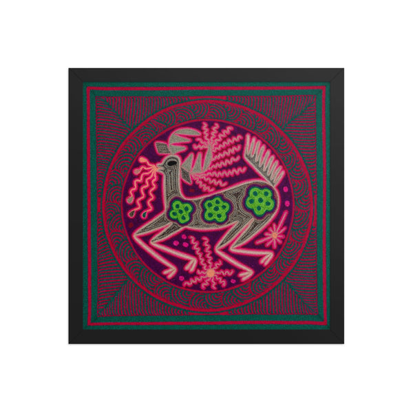 Huichol Yarn Painting Print • M - 12 - Huichol Arts