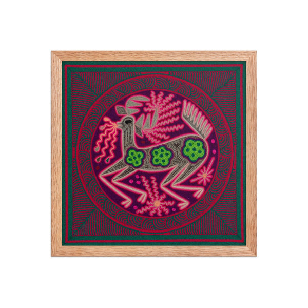 Huichol Yarn Painting Print • M - 12 - Huichol Arts