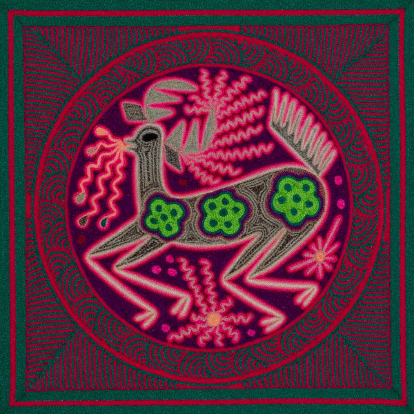 Huichol Yarn Painting Print • M - 12 - Huichol Arts