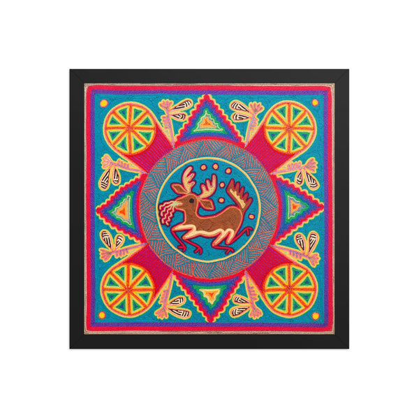 Huichol Yarn Painting Print • M - 14 - Huichol Arts