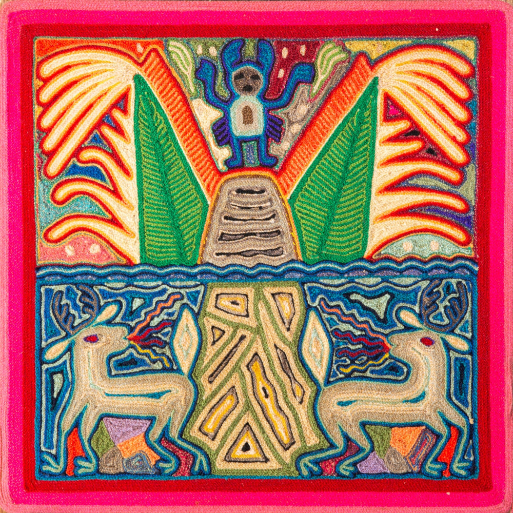 Huichol Yarn Painting Print • S - 01 - Huichol Arts