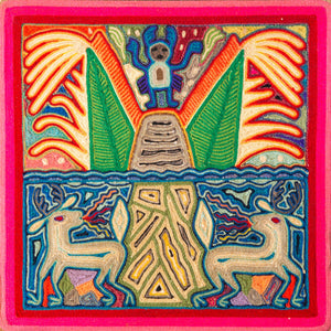 Huichol Yarn Painting Print • S - 01 - Huichol Arts