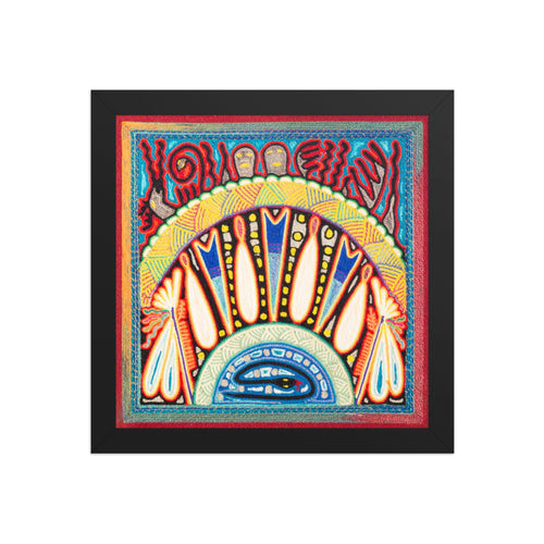 Huichol Yarn Painting Print • S - 02 - Huichol Arts