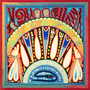 Huichol Yarn Painting Print • S - 02 - Huichol Arts