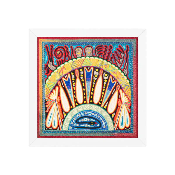 Huichol Yarn Painting Print • S - 02 - Huichol Arts